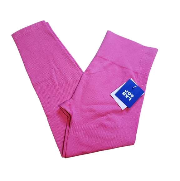 Joy Lab Pink Seamless Crop 7/8 Leggings NEW - Picture 1 of 7